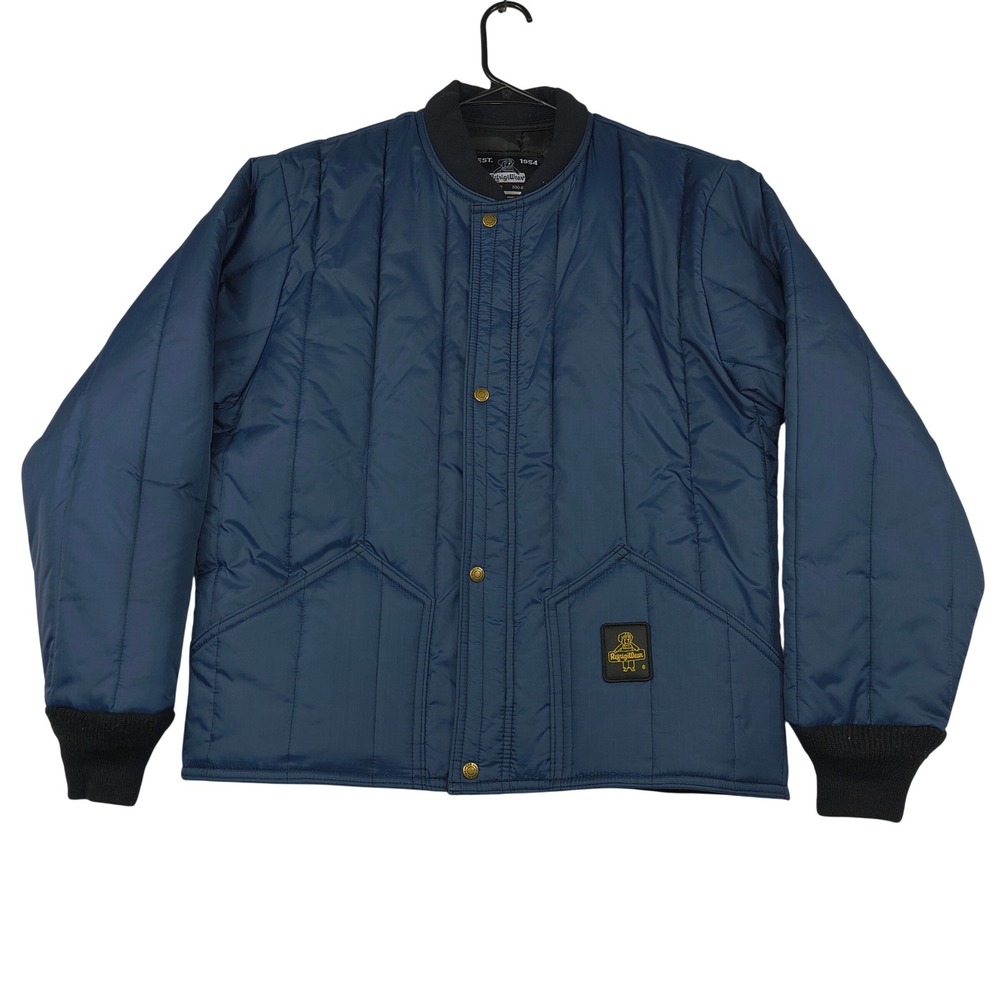 RefrigiWear 0525R Navy Blue Quilted Cooler Jacket Mens‎ Large Insulated Workwear